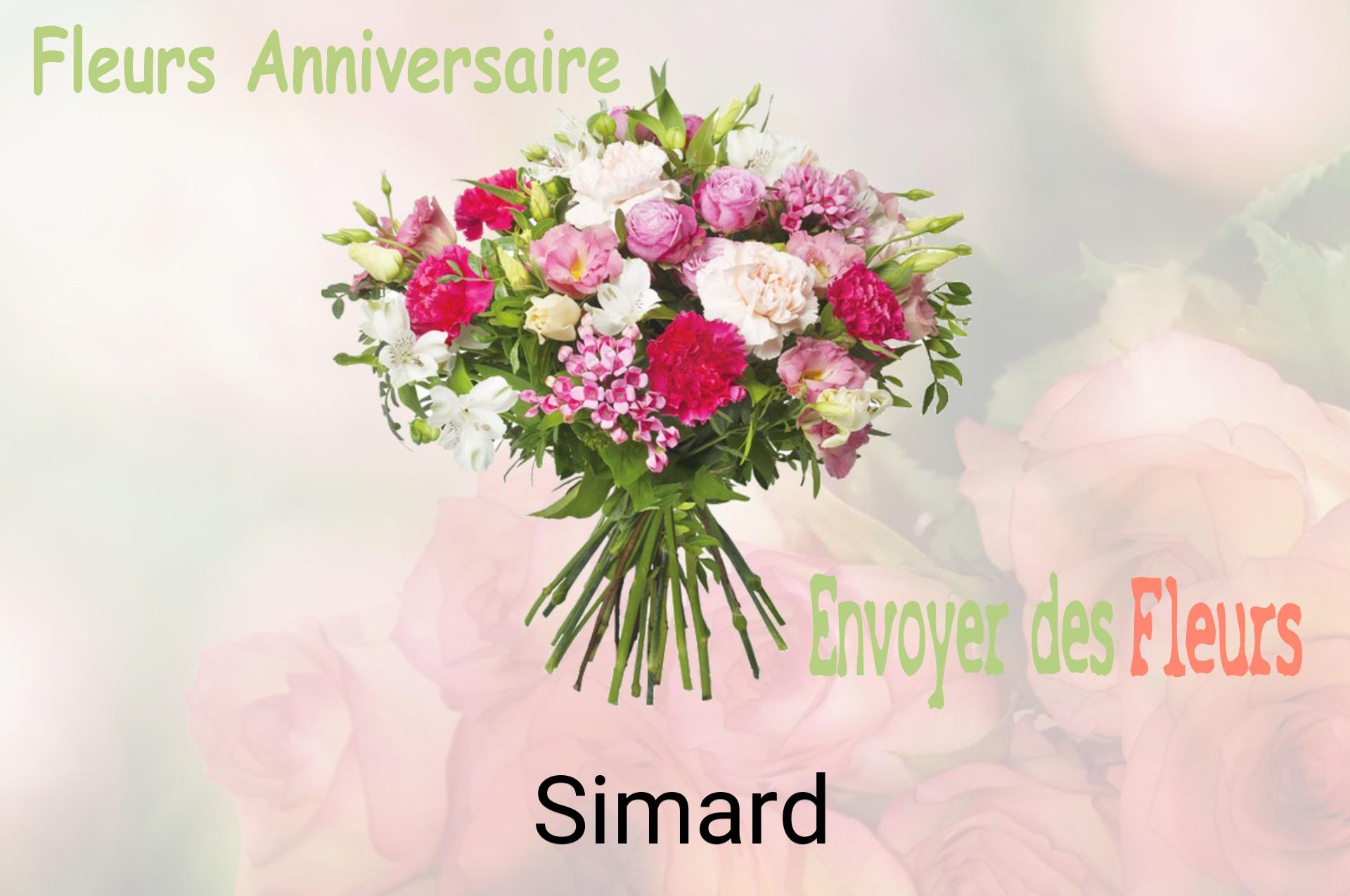 Bouquet de fleurs d’anniversaire livré à Simard