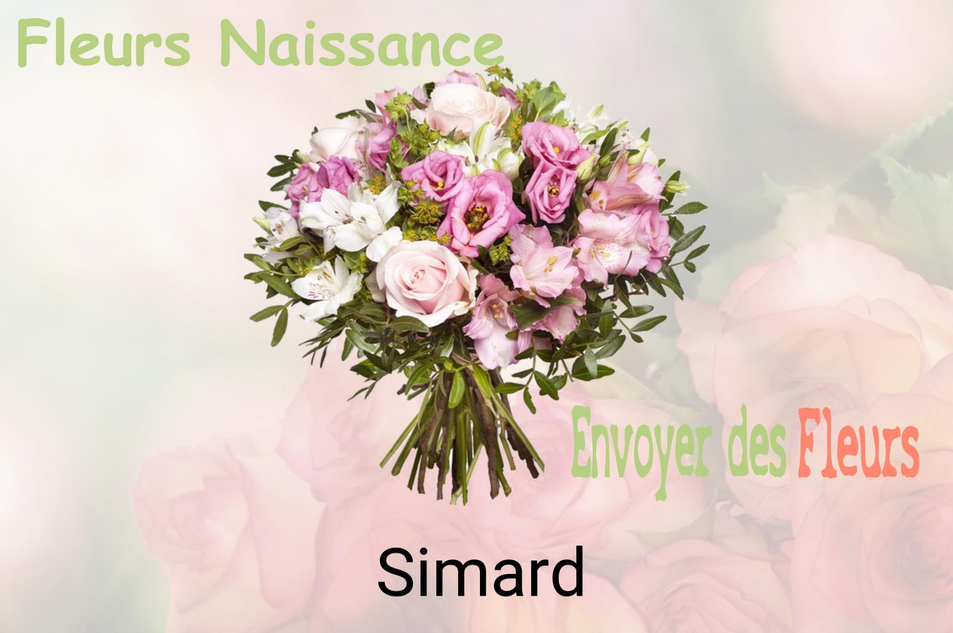 Bouquet de fleurs de naissance livré à Simard